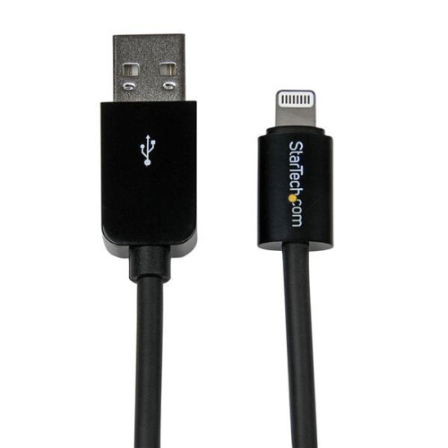 StarTech.com StarTech.com 1m (3ft) Black Apple 8-pin Lightning Connector to USB Cable for iPhone / iPod / iPad