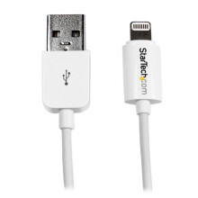 StarTech.com 3m (10ft) Long White Apple 8-pin Lightning Connector to USB Cable for iPhone / iPod / iPad