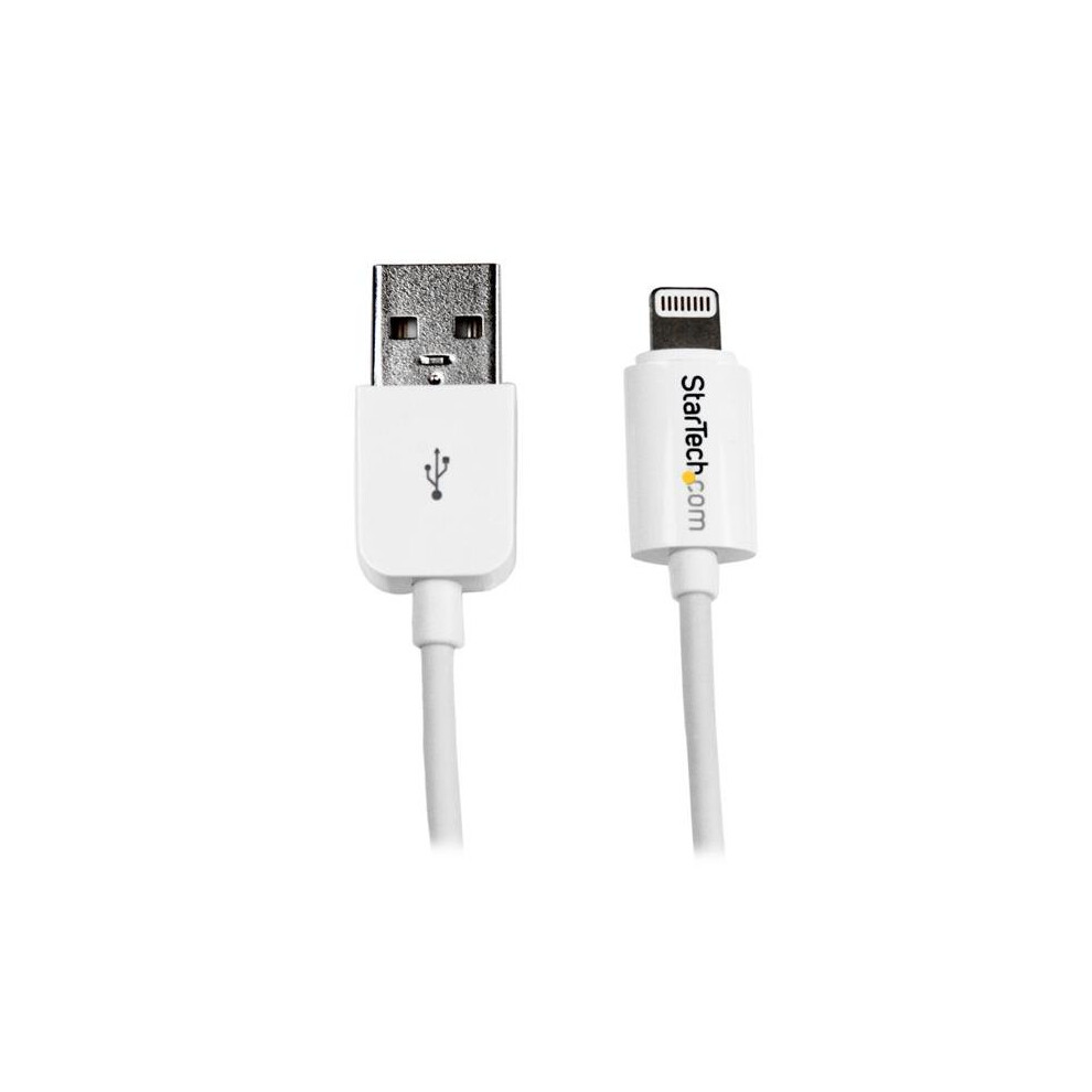 StarTech.com 3m (10ft) Long White Apple 8-pin Lightning Connector to USB Cable for iPhone / iPod / iPad