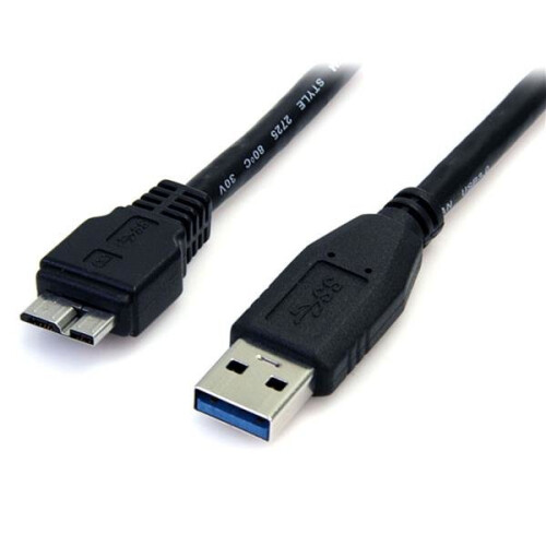 StarTech.com StarTech.com 0.5m (1.5ft) Black SuperSpeed USB 3.0 Cable A to Micro B - M/M