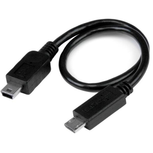 StarTech.com StarTech.com   USB OTG Cable - Micro USB to Mini USB - M/M - 8 in.