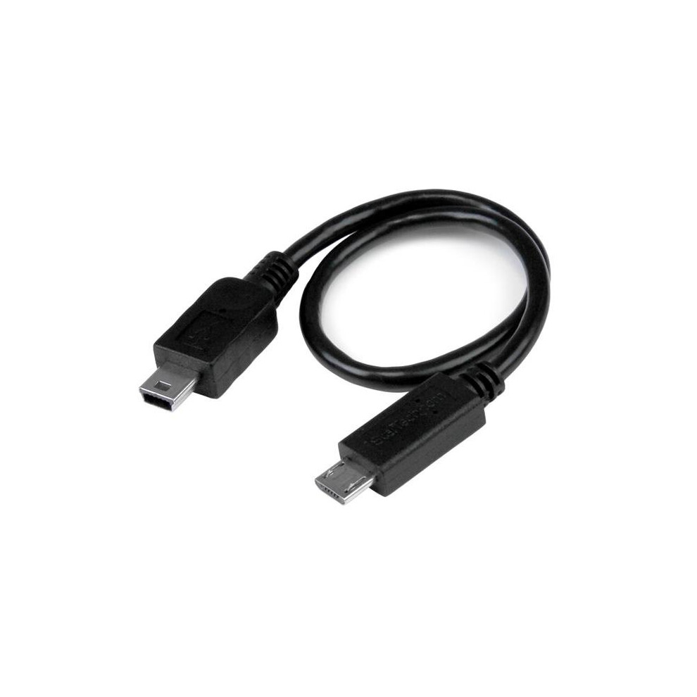 Startech.com Usb Otg Cable - Micro Usb To Mini Usb - M/M - 8 In.