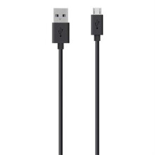 Belkin USB A - Micro-USB, 2m 2m USB A Micro-USB B Black USB cable