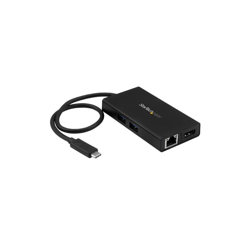 Startech.com Usb-C Multifunction Adapter For Laptops - Power Delivery - 4K Hdmi - Gbe - Usb 3.0