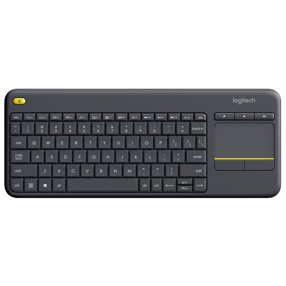 Logitech K400 Plus RF Wireless QWERTY Dutch Black keyboard