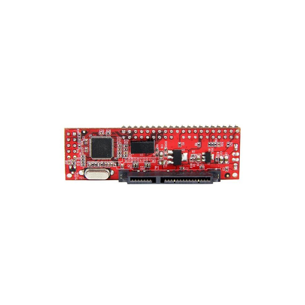 StarTech.com IDE auf SATA Adapter für Festplatten oder Optische Laufwerke - 40-Pin PATA auf 2.5 SATA HDD / SSD / ODD Konverter, IDE, SATA, 1 x IDE (40 Pin  EIDE/PATA), 1 x SATA (7+15 pin), 1 x SP4 (4 pin), Rot, FCC, CE, TAA, REACH, Marvell - 88SA8052 - Image 6