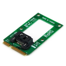 Adaptador mSATA a SATA - STARTECH - MSAT2SAT3 - 6 Gb/s - Rojo - Interno