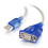 C2G 0.45m USB to DB9 Serial Adapter Cable 1