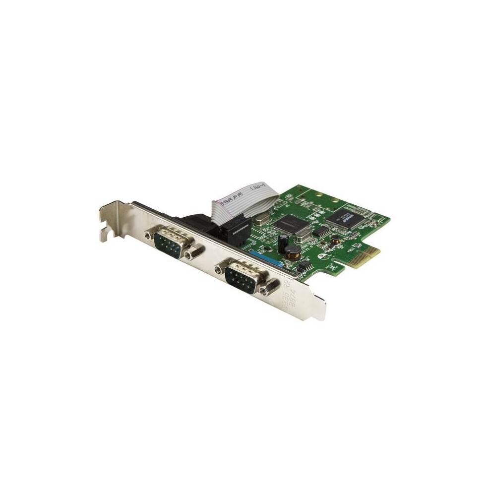 StarTech.com 2-Port PCI Express Serial Card with 16C1050 UART - RS232 interface cards/adapter