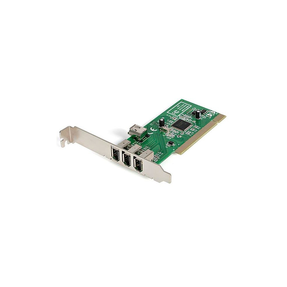StarTech.com 4 port PCI 1394a FireWire Adapter Card - 3 External 1 Internal