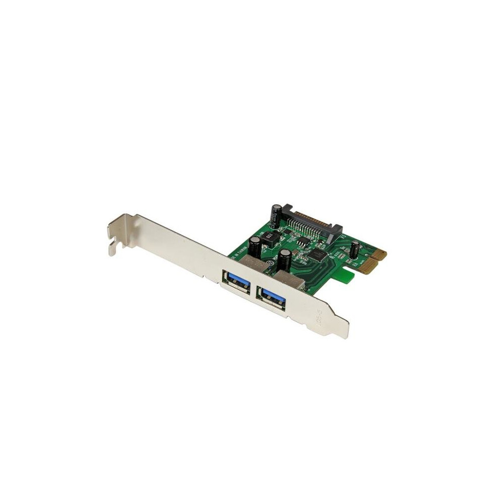 Startech.com 2 Port Pci Express (Pcie) Superspeed Usb 3.0 Card Adapter With Uasp - Sata Power