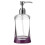 Premier Housewares Acrylic Lotion Dispenser - Purple & Clear 1