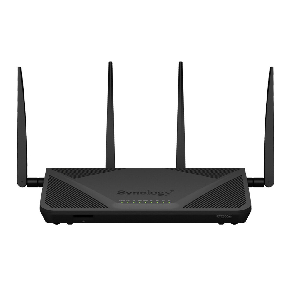 Synology Rt2600ac Dual-Band (2.4 Ghz / 5 Ghz) Gigabit Ethernet Wireless Router Black 4711174722327