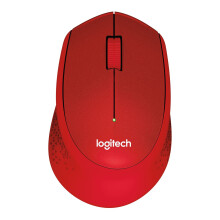 LOGITECH Mouse Silenziosa M330 Silent Plus - Senza fili - Rosso