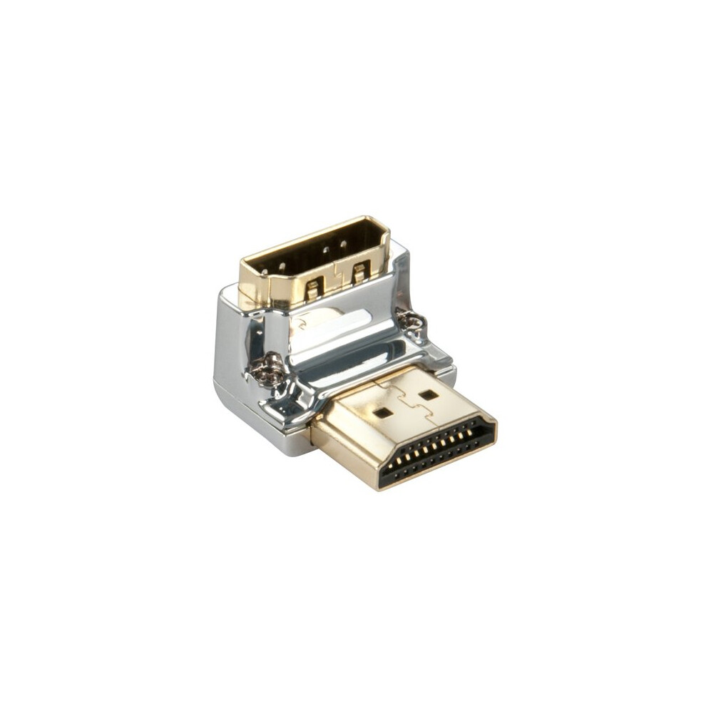Lindy Cromo Hdmi Male To Hdmi Female 90 Degree Right Angle Adapter - Down 4002888415057