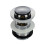 Chrome Basin Clicker Waste Pop Up Plug Slotted 2