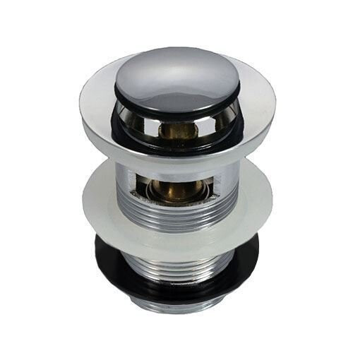 Chrome Basin Clicker Waste Pop Up Plug Slotted 1