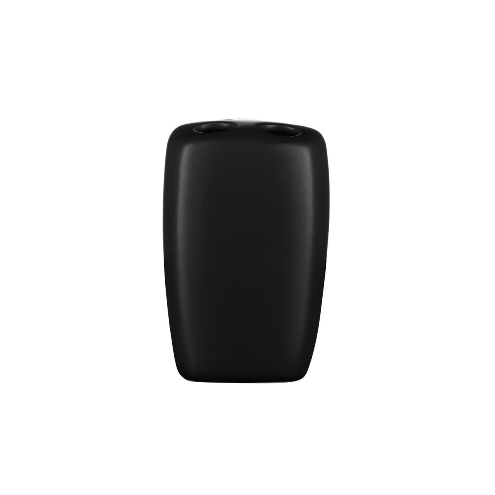 Matt Black Toothbrush Holder, Chic Look