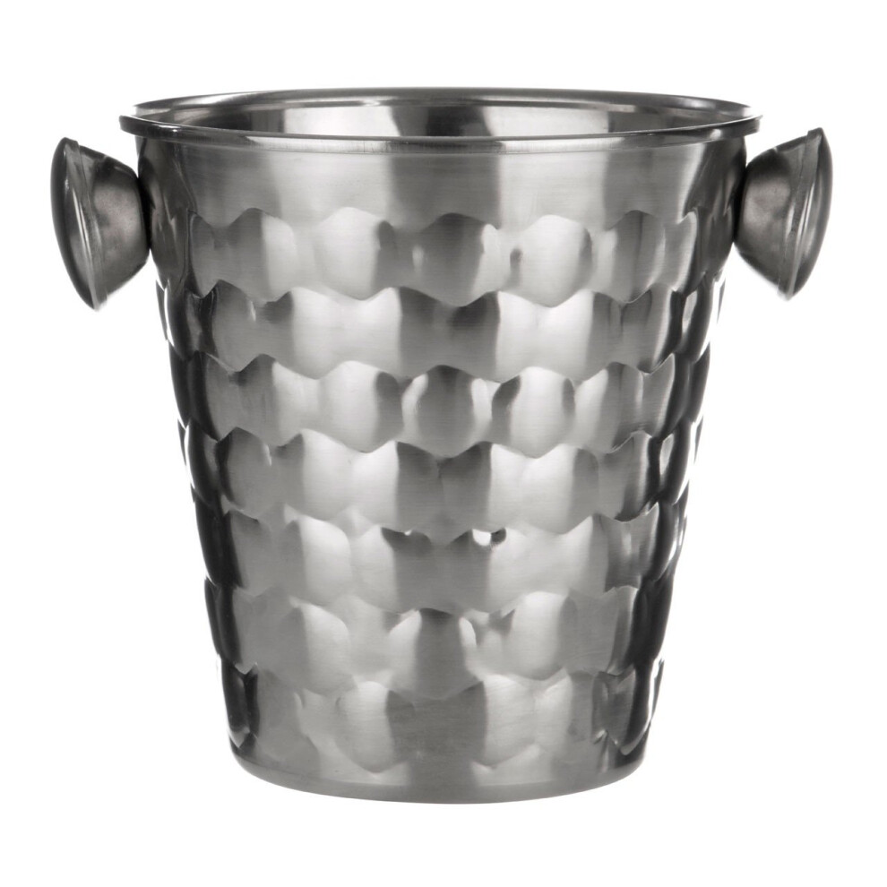 Premier Housewares Honey Bee Ice Bucket With Handles, Stainless Steel - Silver