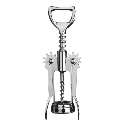 Premier Housewares Effortless Wing Corkscrew, Durable Wing Corkscrew For Kitchen, Chrome Plated Bottle Opener For Kitchen