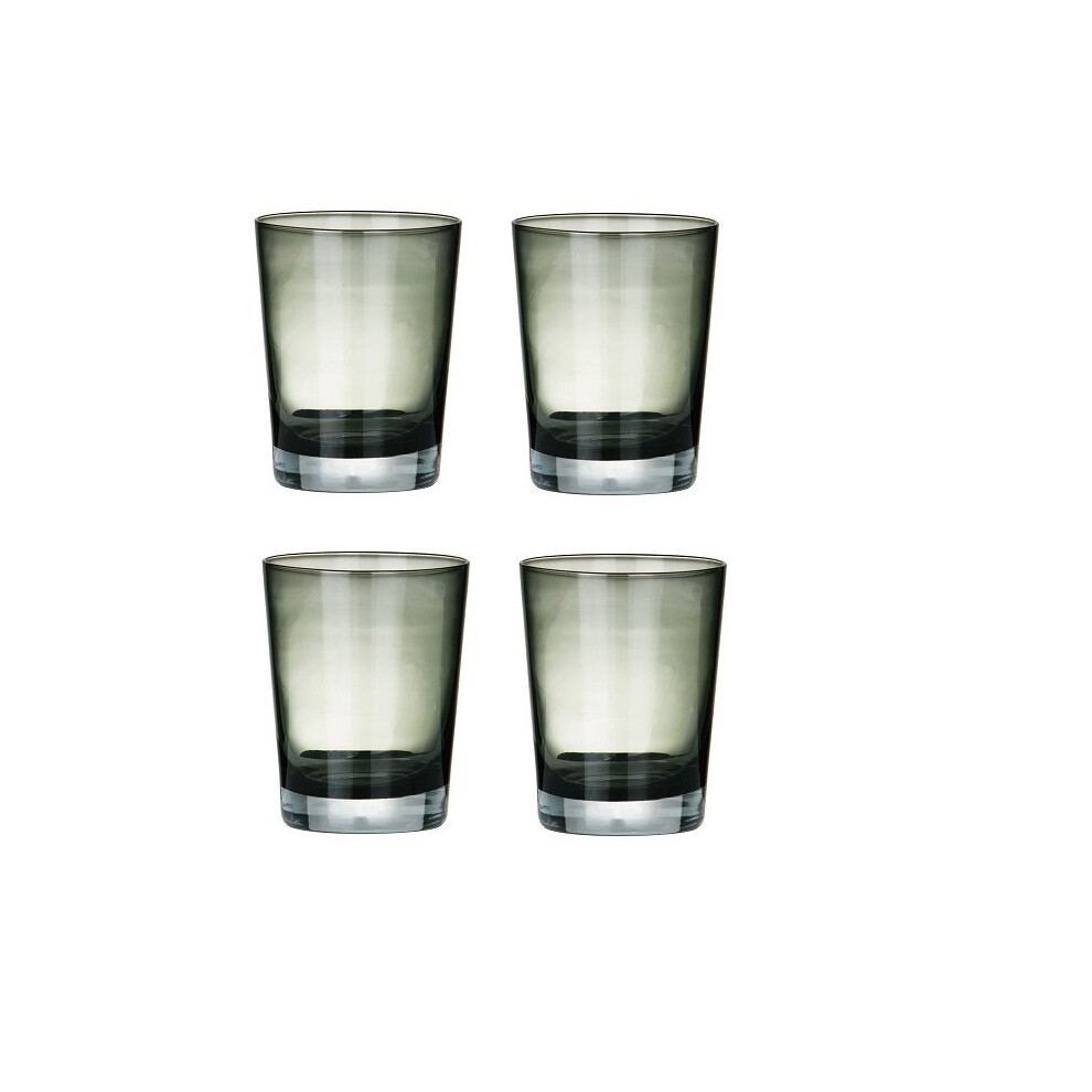 Mixer Glasses, Smoke Grey, Set Of 4