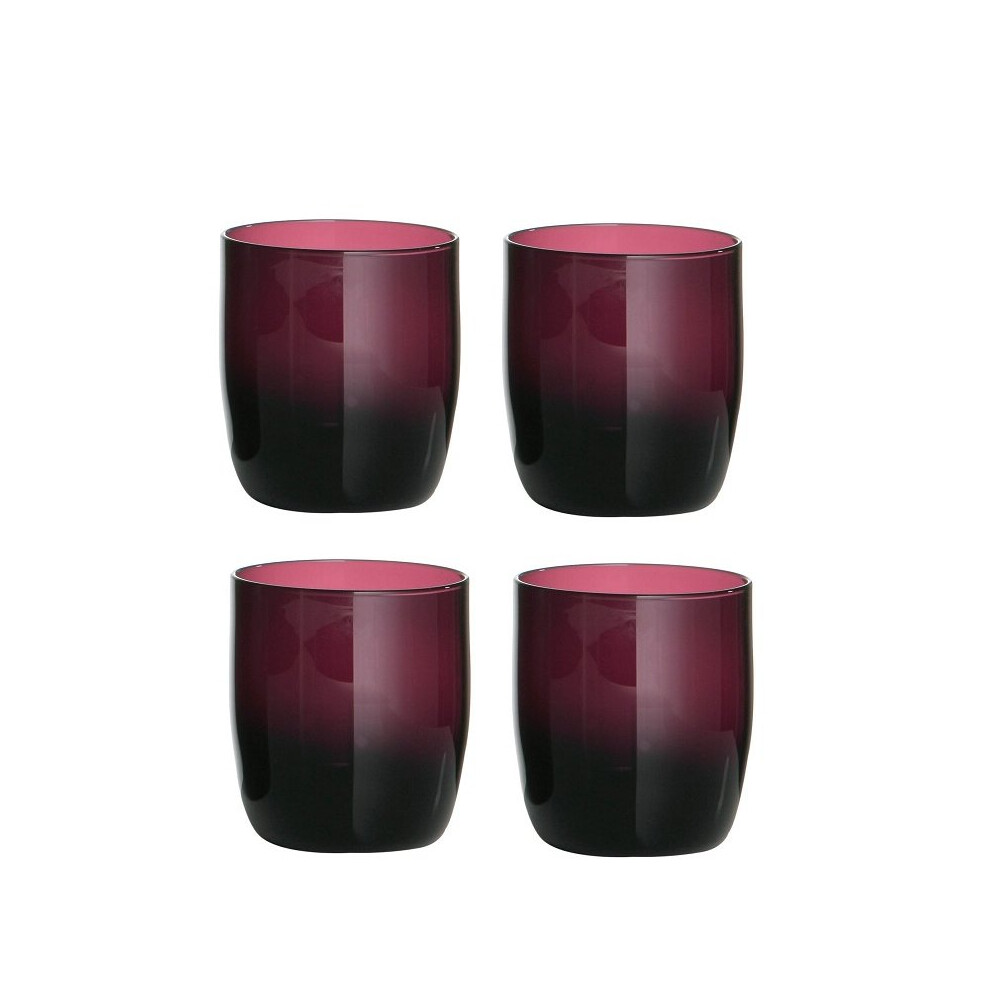 Set Of Four Purple Tumblers