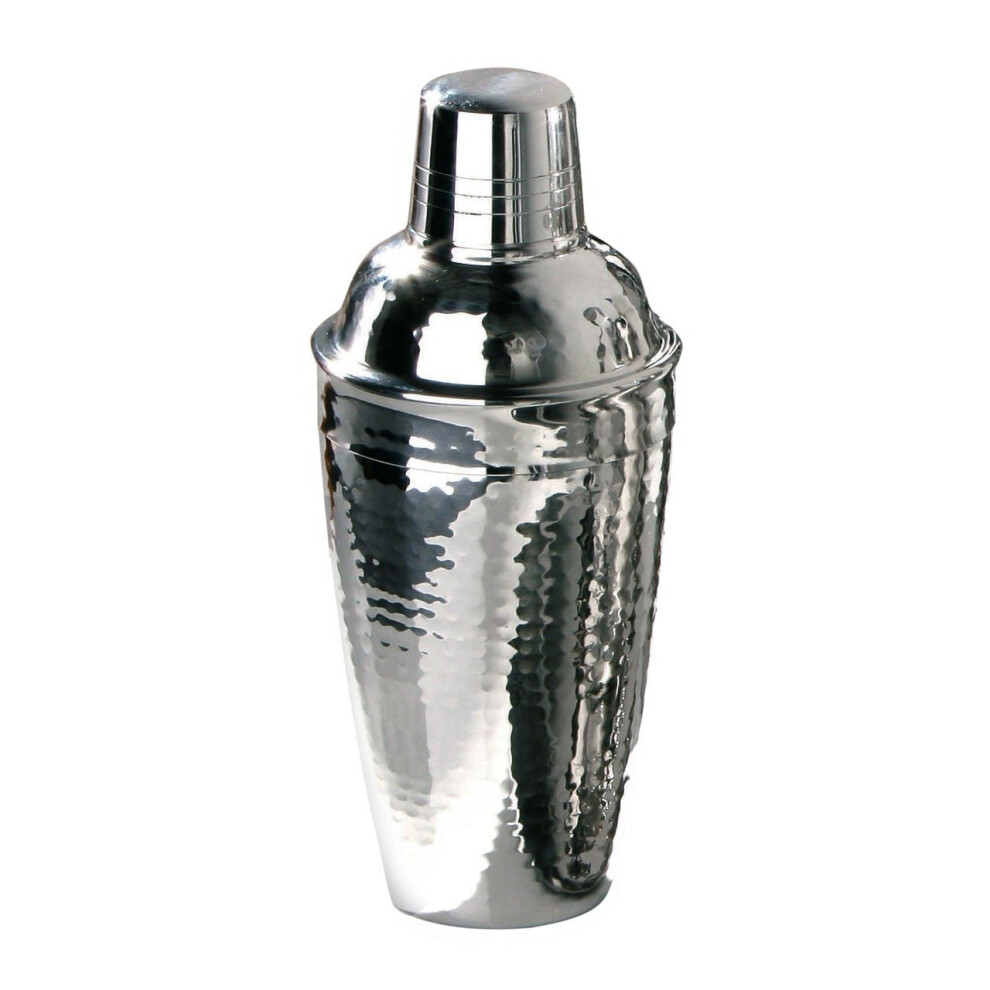 Premier Housewares 0.5 L Cocktail Shaker, Hammered Stainless Steel