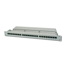 Patch panel Cat.5e de 19" 24 portas RJ45 - DIGITUS - Cinza