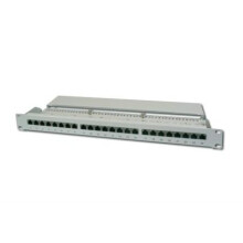 Painel de patch 19" - DIGITUS - Cat.6 classe E - 24 portas RJ45 - Cinza - Interior