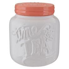 Pretty Things Tea Canister - White