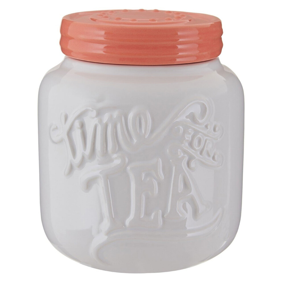 Premier Housewares Pretty Things Tea Canister - White