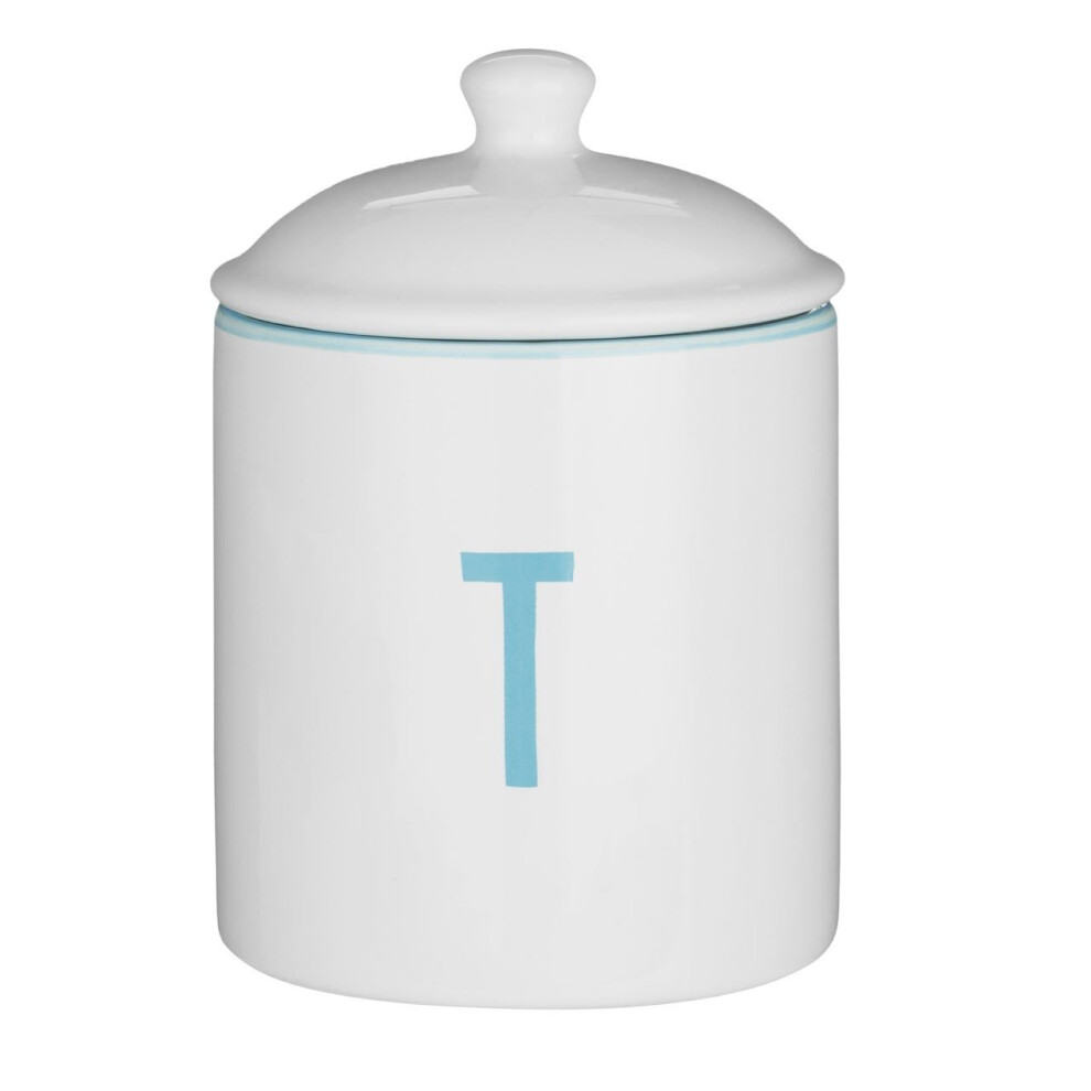 Premier Housewares Functional Design Tea Canister, Chic Design Dolomite Canister, Durable Canister For Storing Ingredients