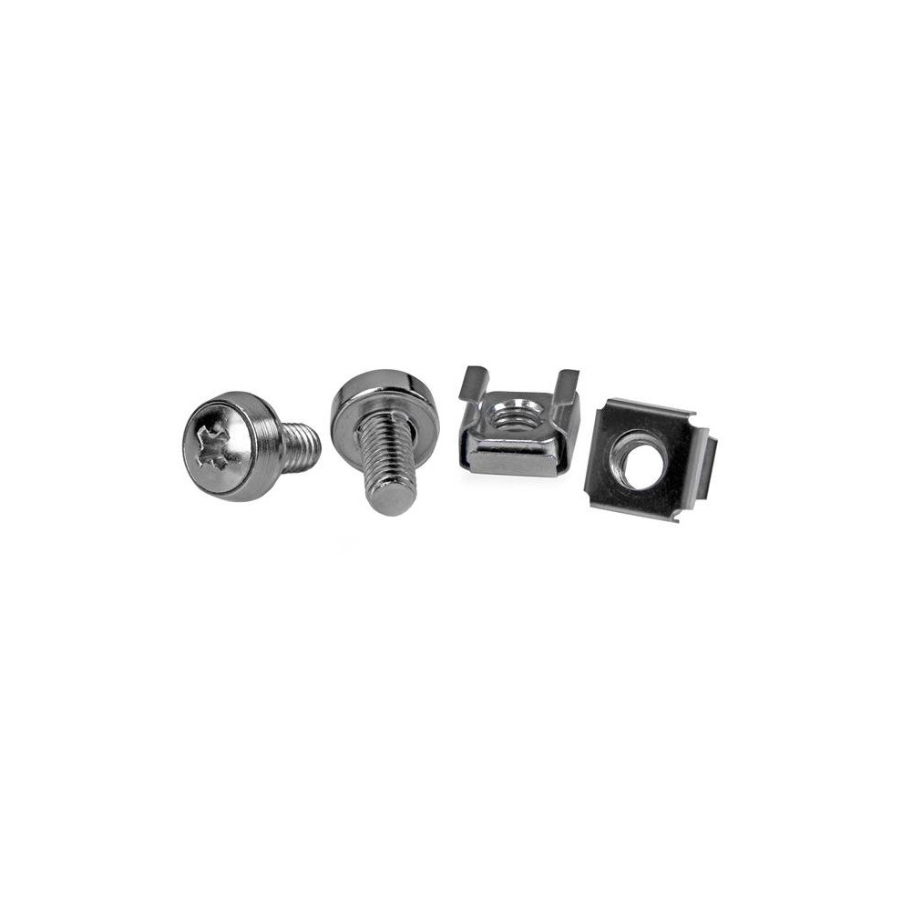 StarTech.com 50 Pkg M6 Mounting Screws and Cage Nuts for Server Rack Cabinet