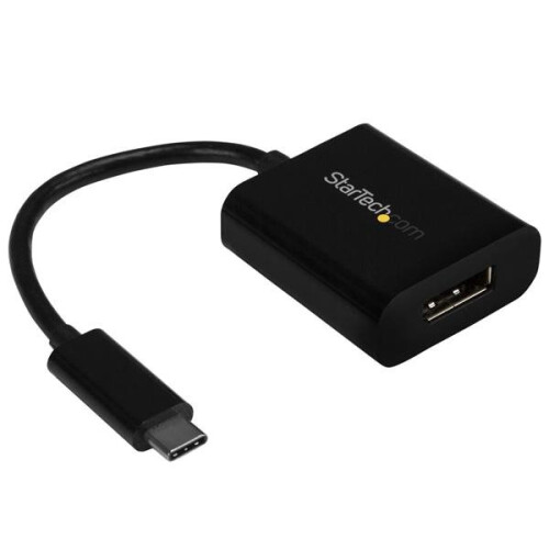 StarTech.com Adaptateur USB-C vers DisplayPort - STARTECH.COM - 4K - 60 Hz - Noir - Transmet vidéo