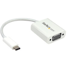 StarTech.com USB-C to VGA adapter - White