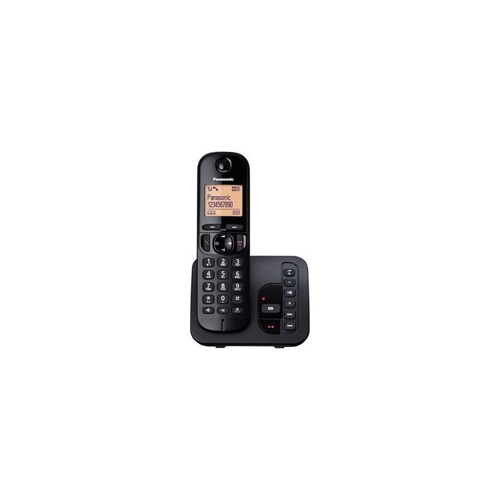 Panasonic TGC220 Single Digital Cordless Answer Phone with Nuisance Call Block - KX-TGC220EB