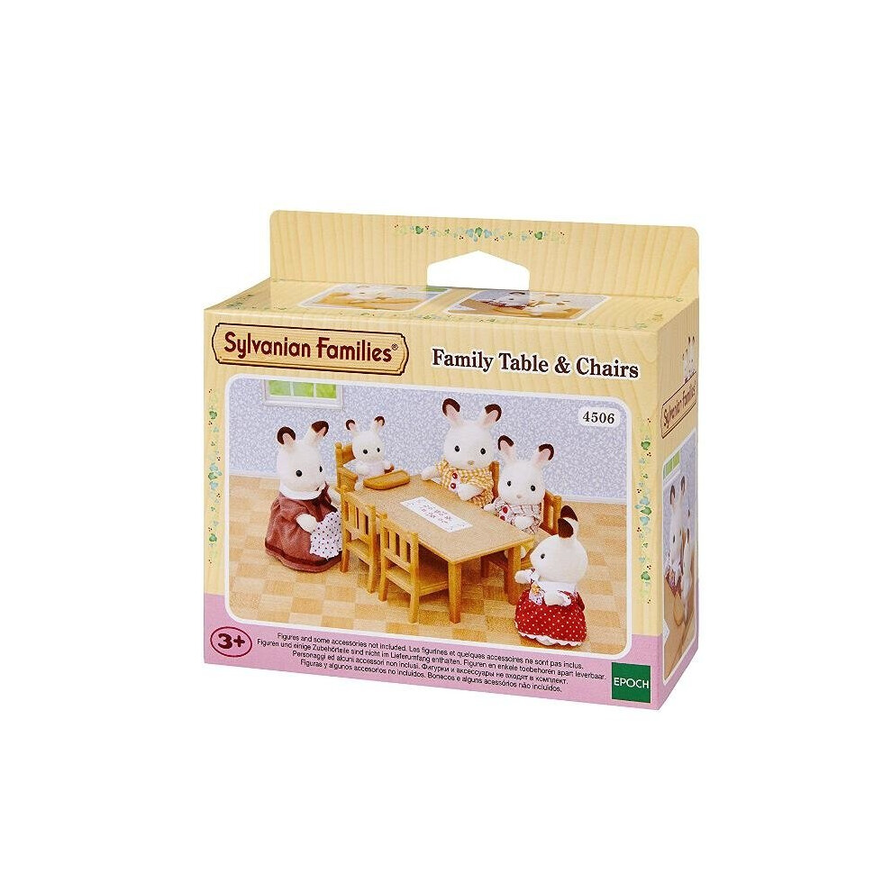 Family Table & Chair Set (4506): 1 Table, 1 Baby Chair, 4 Chairs - Spacious Family Dining Convenience