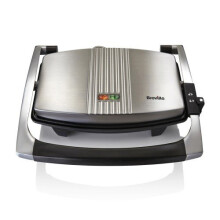 Breville VST025 Cafe Style 3-Slice Sandwich Press - Grills Paninis & Toasted Sandwiches, 3 at a Time, Stainless Steel