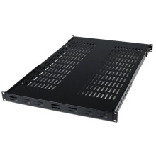 Geventileerde plank voor rack - STARTECH - 1U - 19 inch - Diepte verstelbaar - Zwart