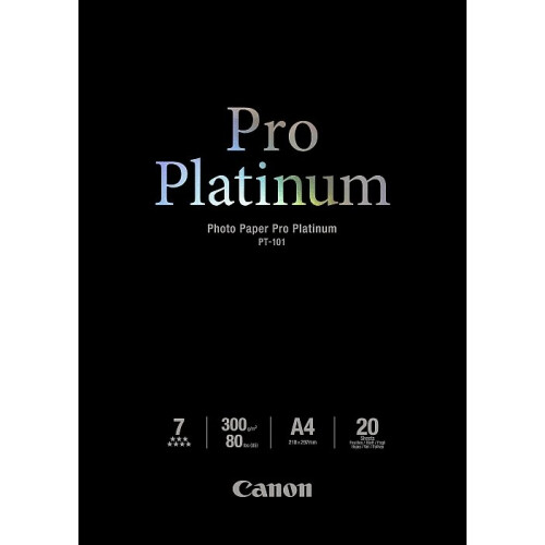 Canon Fotopapier - Canon - PT-101 - A4 - 20 Blatt - 300g/m²