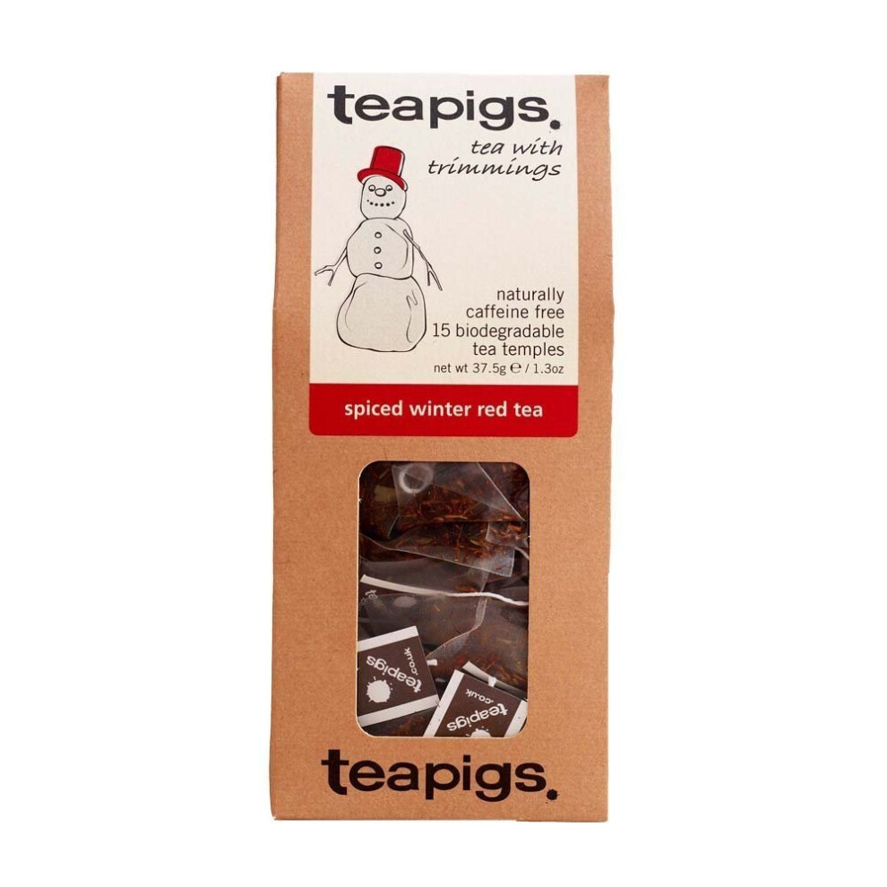 Teapigs Spiced Winter Red Tea 37.5 g (Pack of 1, Total 15 Tea Bags)