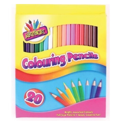 ARTBOX COLOURING PENCILS PACK OF 20 ASSORTED COLOURS
