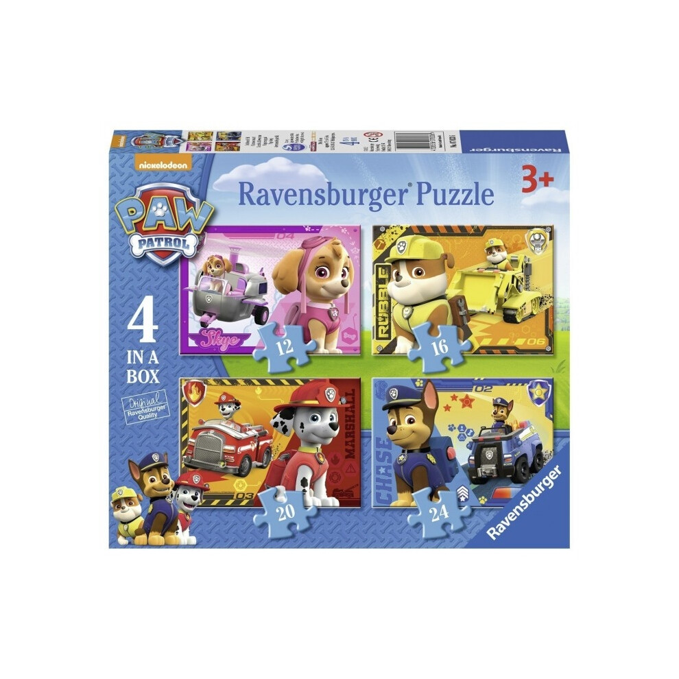 4 Jigsaw Puzzles - Paw Patrol