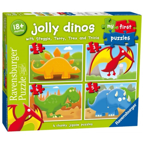 Ravensburger 4 Jigsaw Puzzles - Jolly Dinos