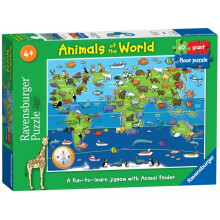 Floor Puzzle - Animals of the World - Jigsaw Puzzle