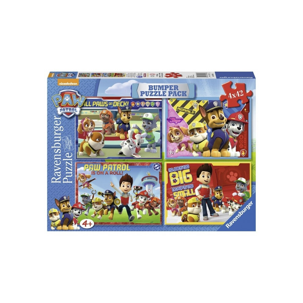 4 Jigsaw Puzzles - Paw Patrol