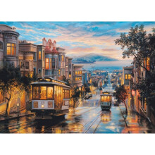 EuroGraphics Σαν Φρανσίσκο Τραμ Παράδεισος από Eugene Lushpin 1000-Κομματίων Πάζλ