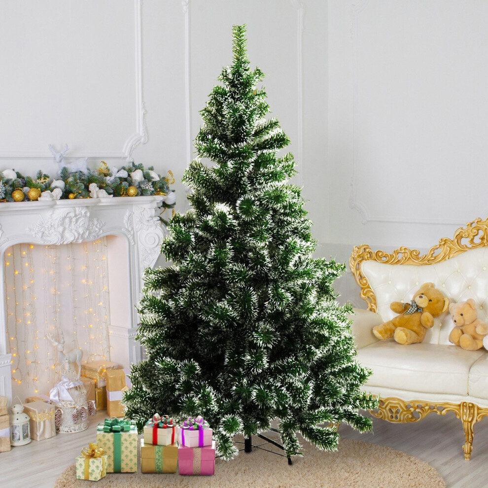 (5ft / 150cm) Homcom Christmas Tree Artificial Xmas With Metal Stand