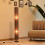 Homcom (Grey) Homcom 120cm Column Floor Lamp With Linen Shade 4