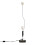 Homcom (Grey) Homcom 120cm Column Floor Lamp With Linen Shade 5